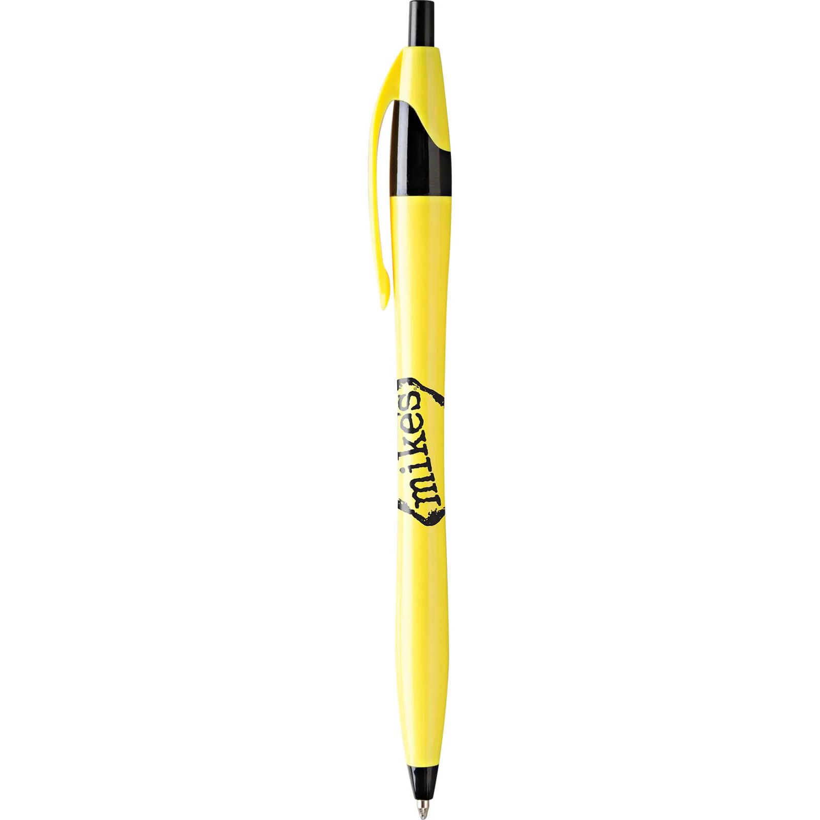 Ballpoint Pen Tropical Colors Black Accents - product view 2