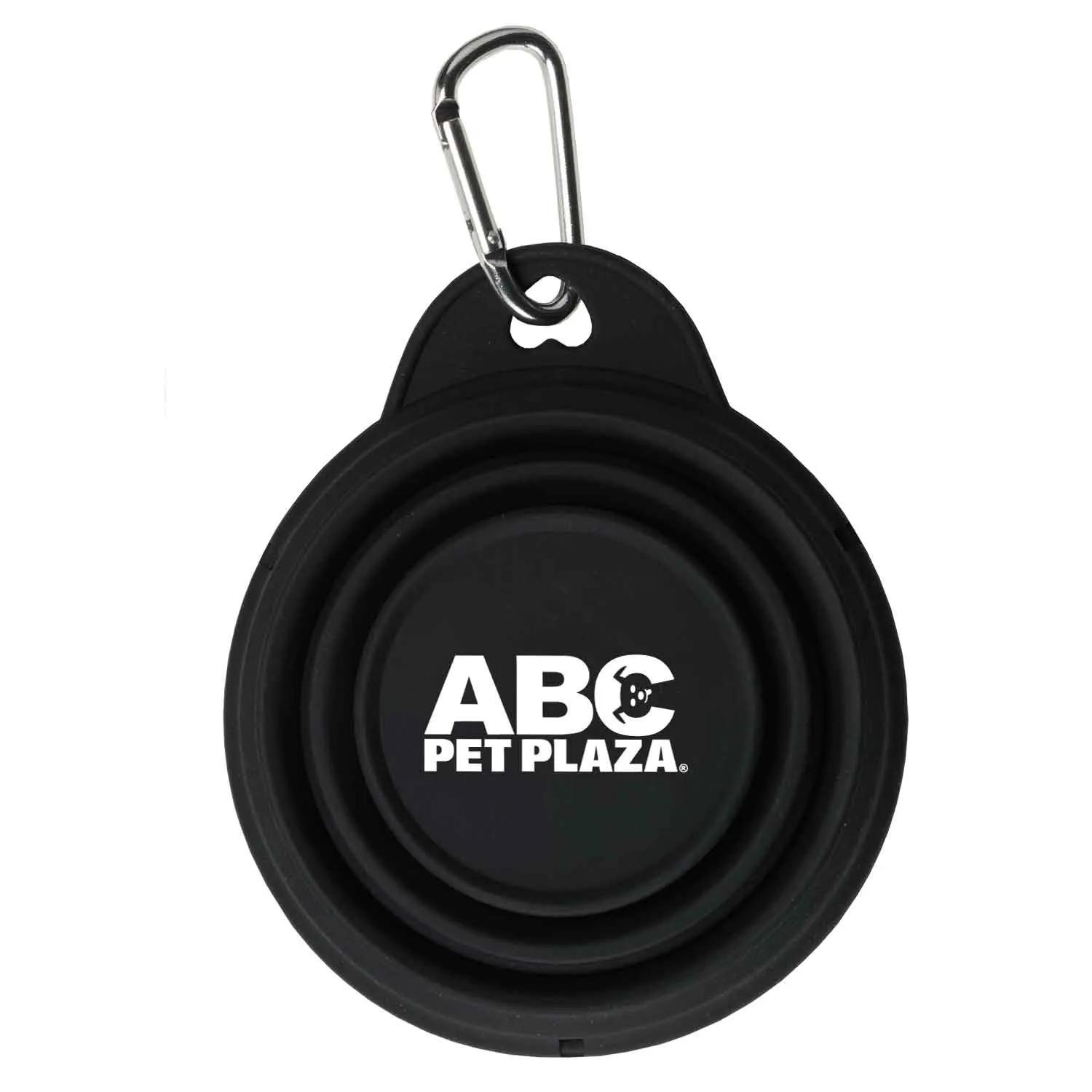 Pet Bowl Collapsible Silicone Carabiner - 8 oz - product view 2
