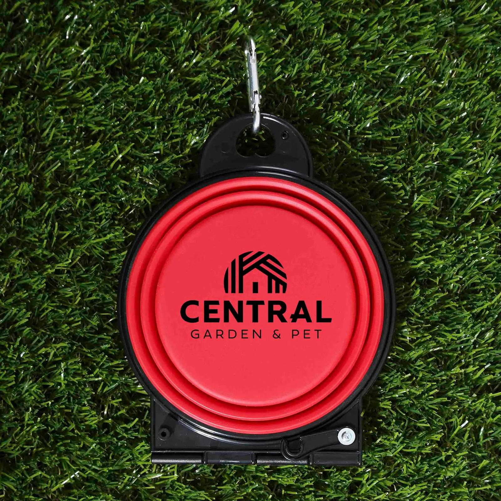 Pet Bowl Dual Collapsible Silicone Carabiner - product view 2