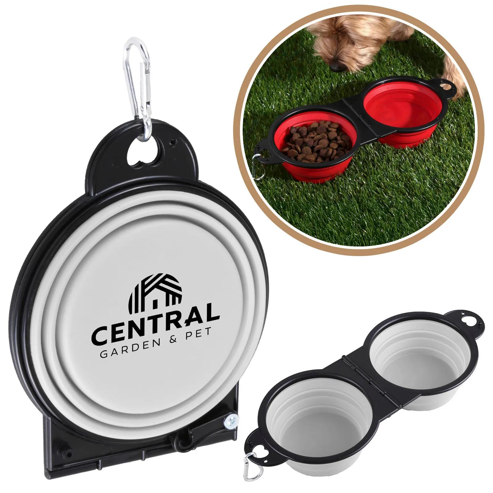 Pet Bowl Dual Collapsible Silicone Carabiner - product view 6