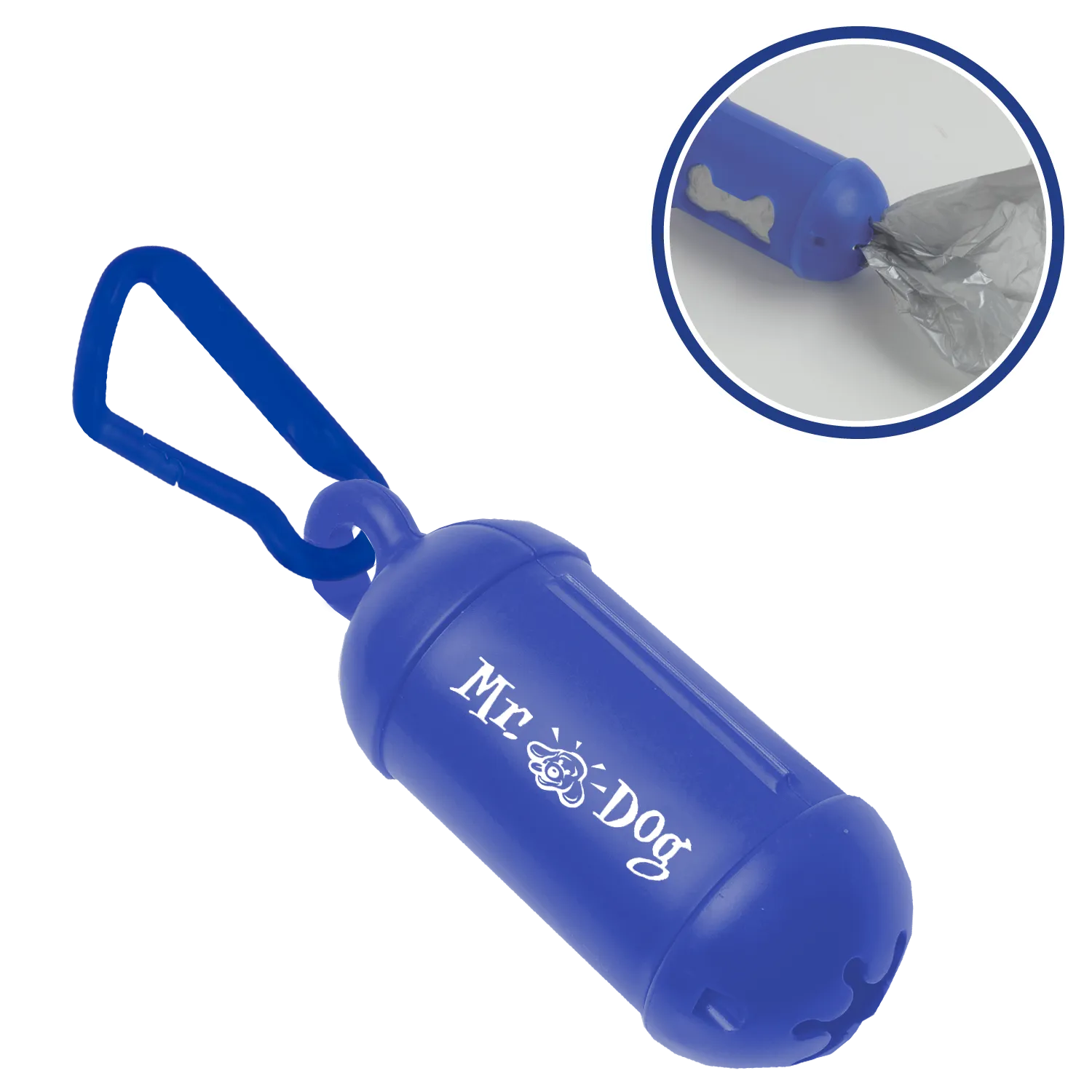 Dog Waste Bag Dispenser with Carabiner - 4.5 in