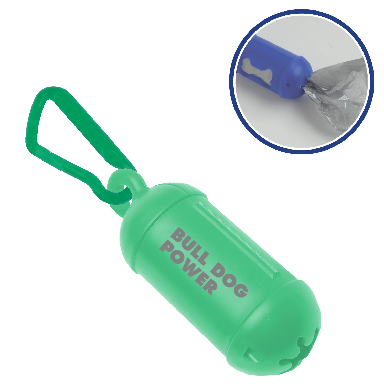 Dog Waste Bag Dispenser with Carabiner - 4.5 in - product view 5
