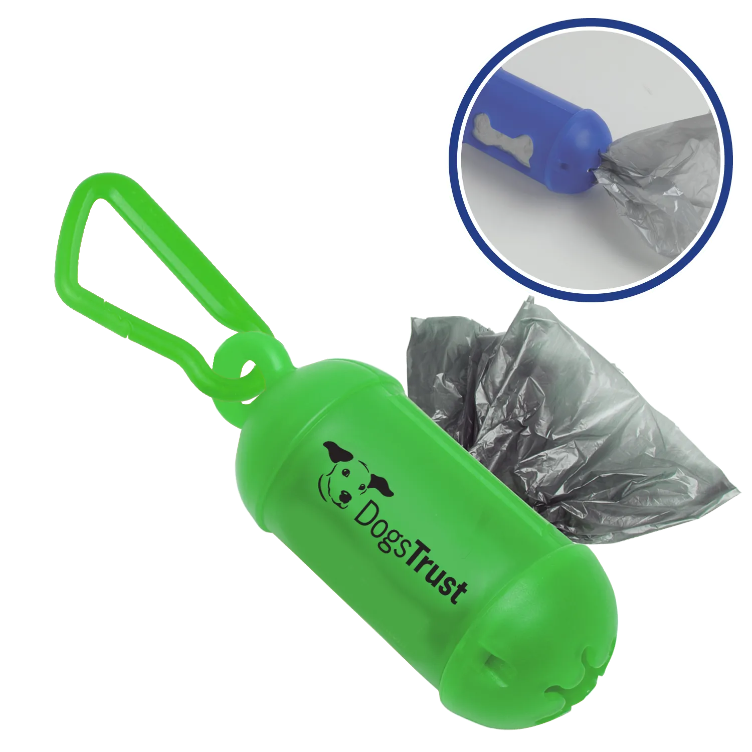 Dog Waste Bag Dispenser with Carabiner - 4.5 in - product view 7