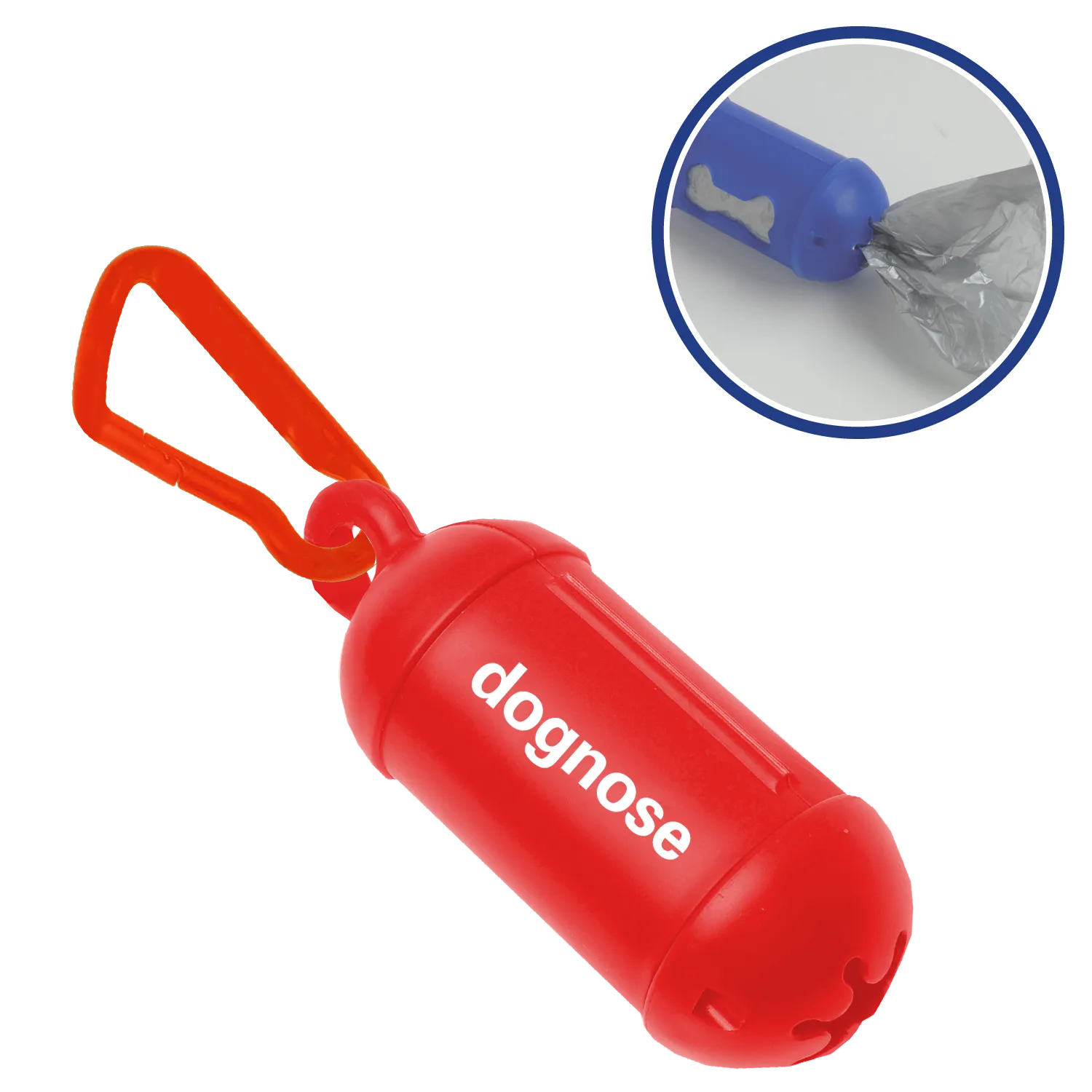 Dog Waste Bag Dispenser with Carabiner - 4.5 in - product view 9