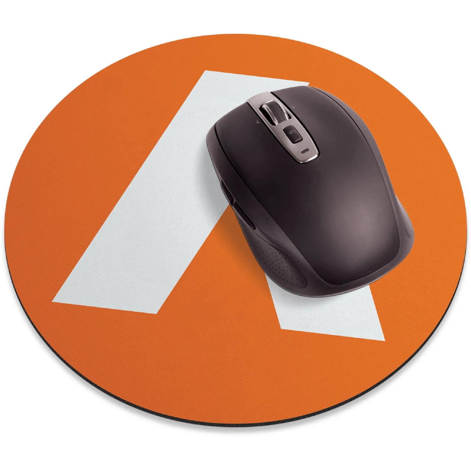 Recycled Round Mouse Pad with Antimicrobial Surface - 8.5 in