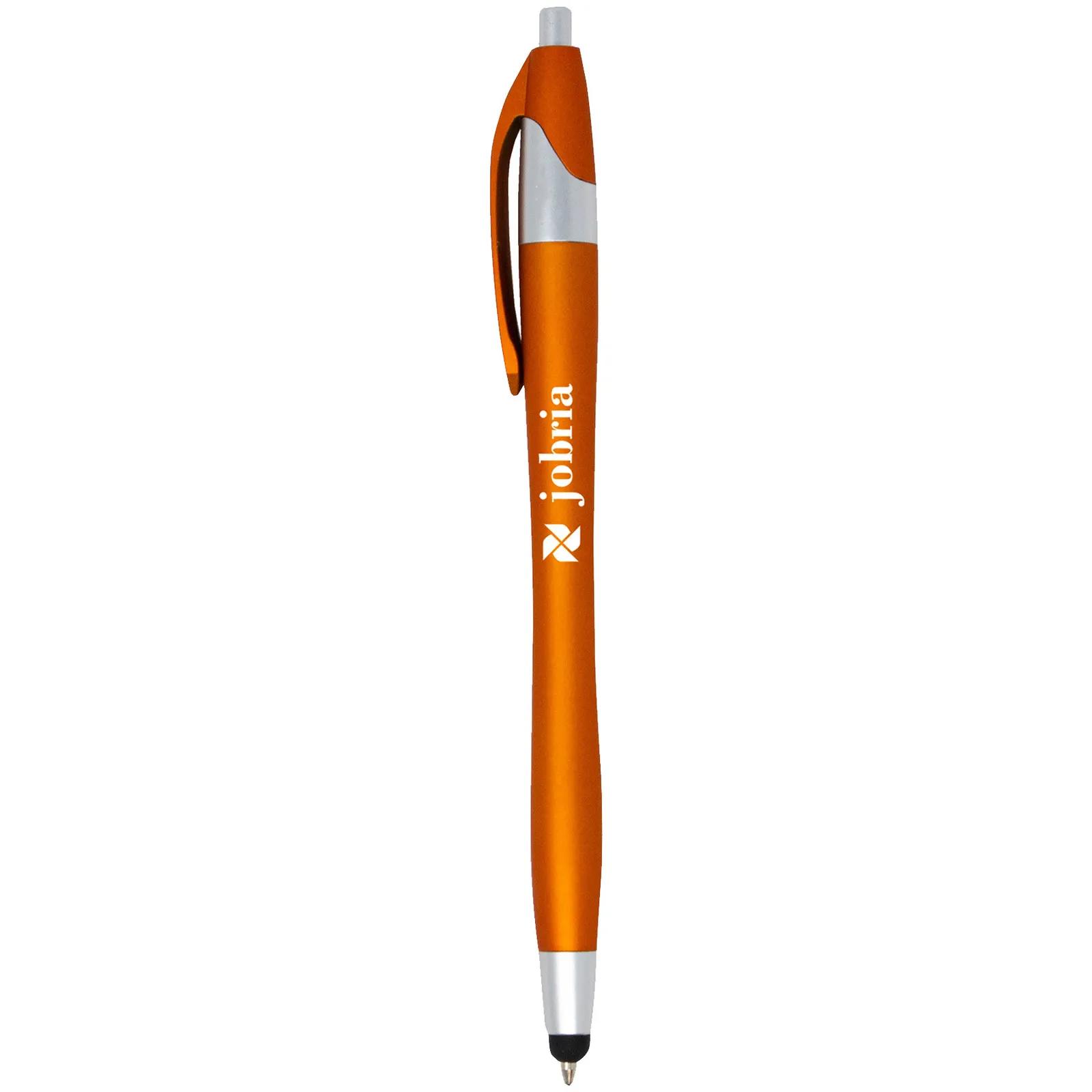 Soft Touch Stylus Pen with Metallic Finish - 5.75 in - product view 4