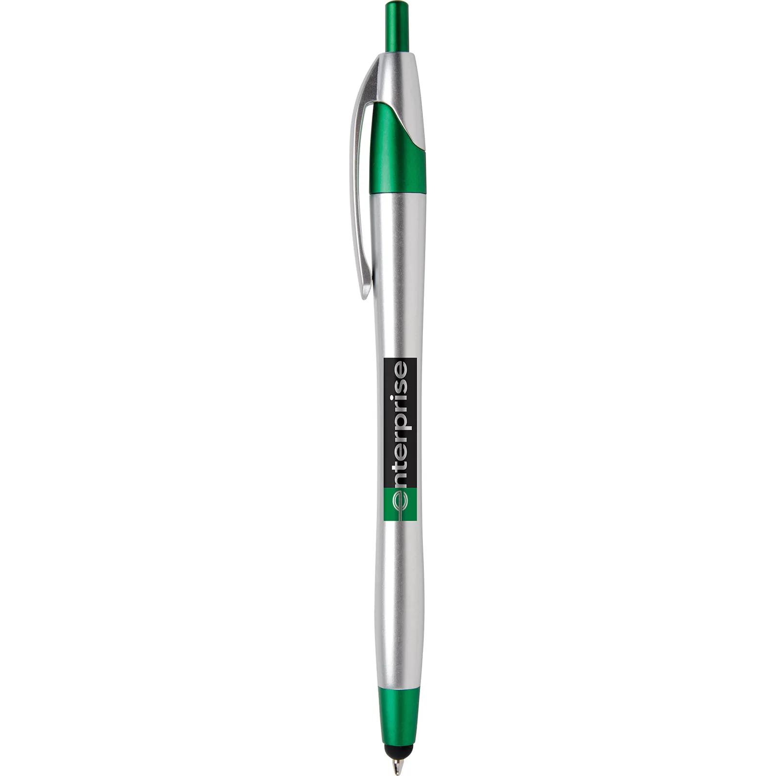 Chrome Stylus Pen with Metallic Trim - 5.7 in - product view 5