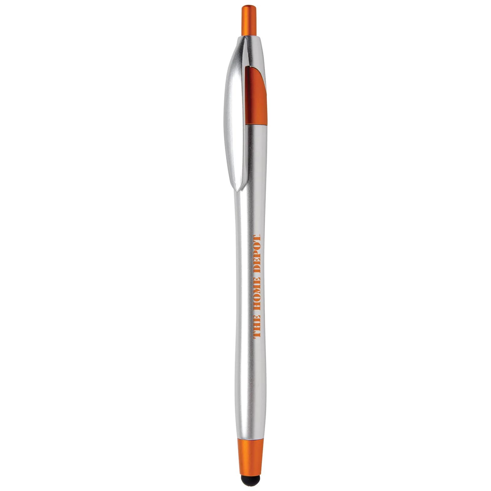 Chrome Stylus Pen with Metallic Trim - 5.7 in - product view 7