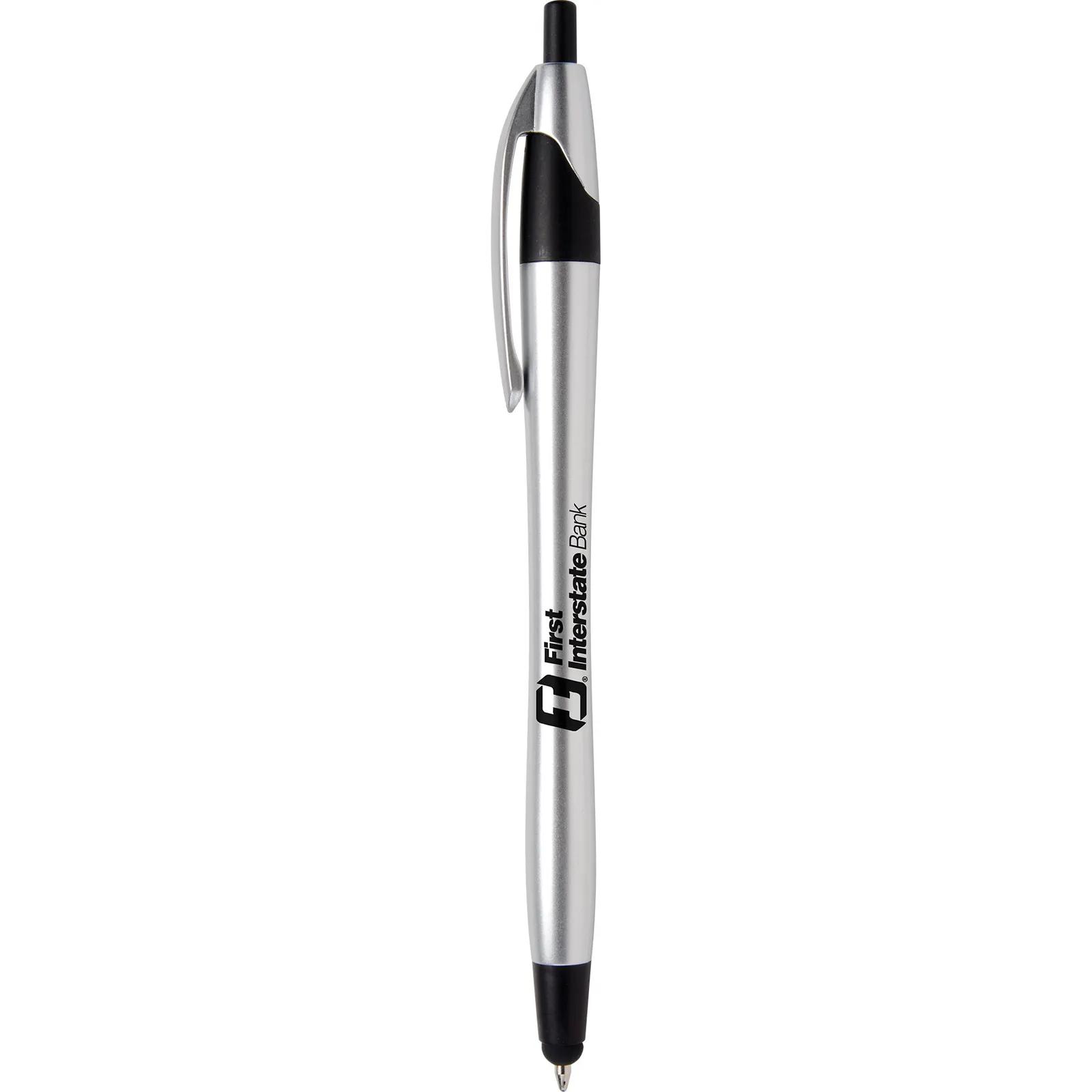 Chrome Stylus Pen with Metallic Trim - 5.7 in - product view 8