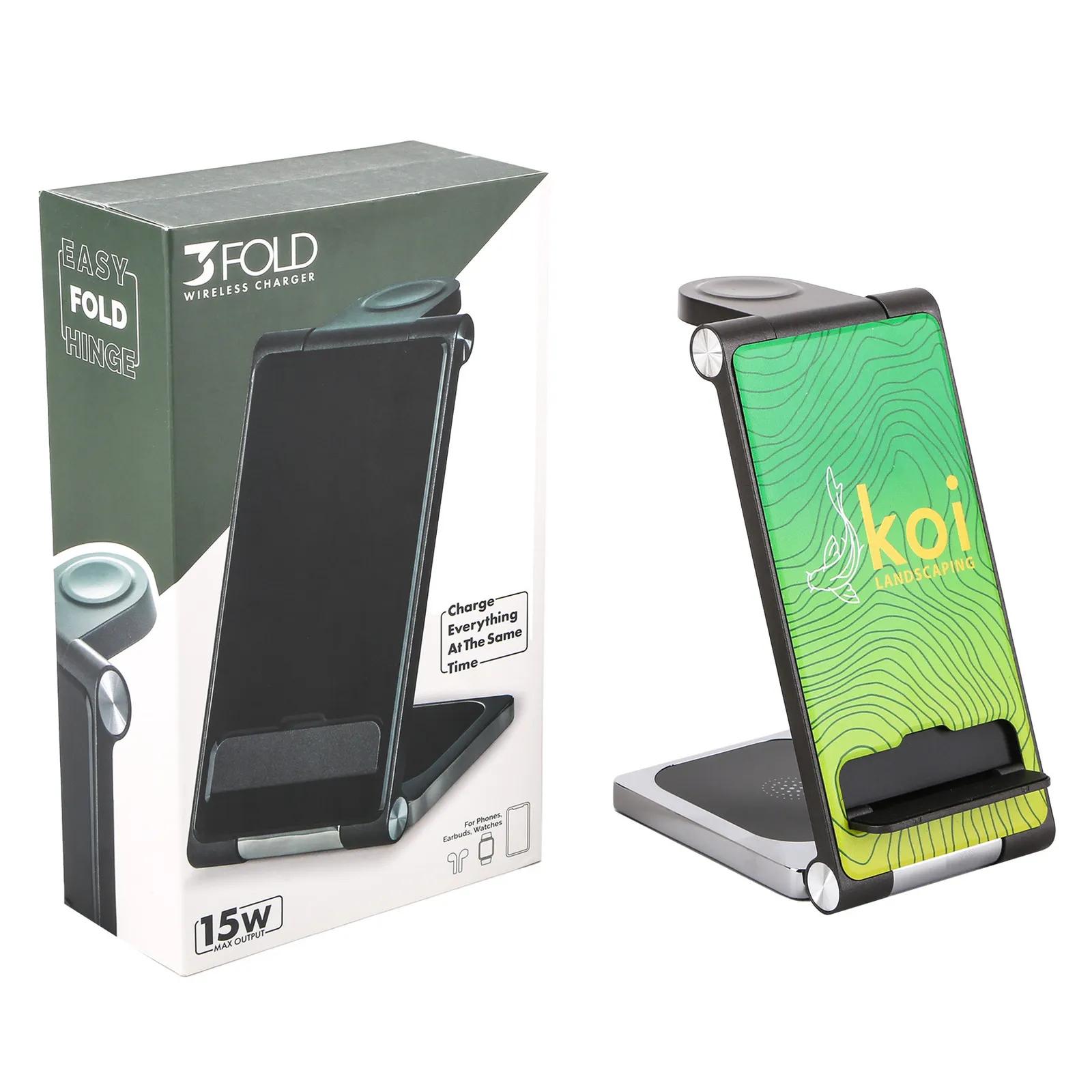 Wireless Charger 3-in-1 Foldable Stand - 5.75 in - product view 3