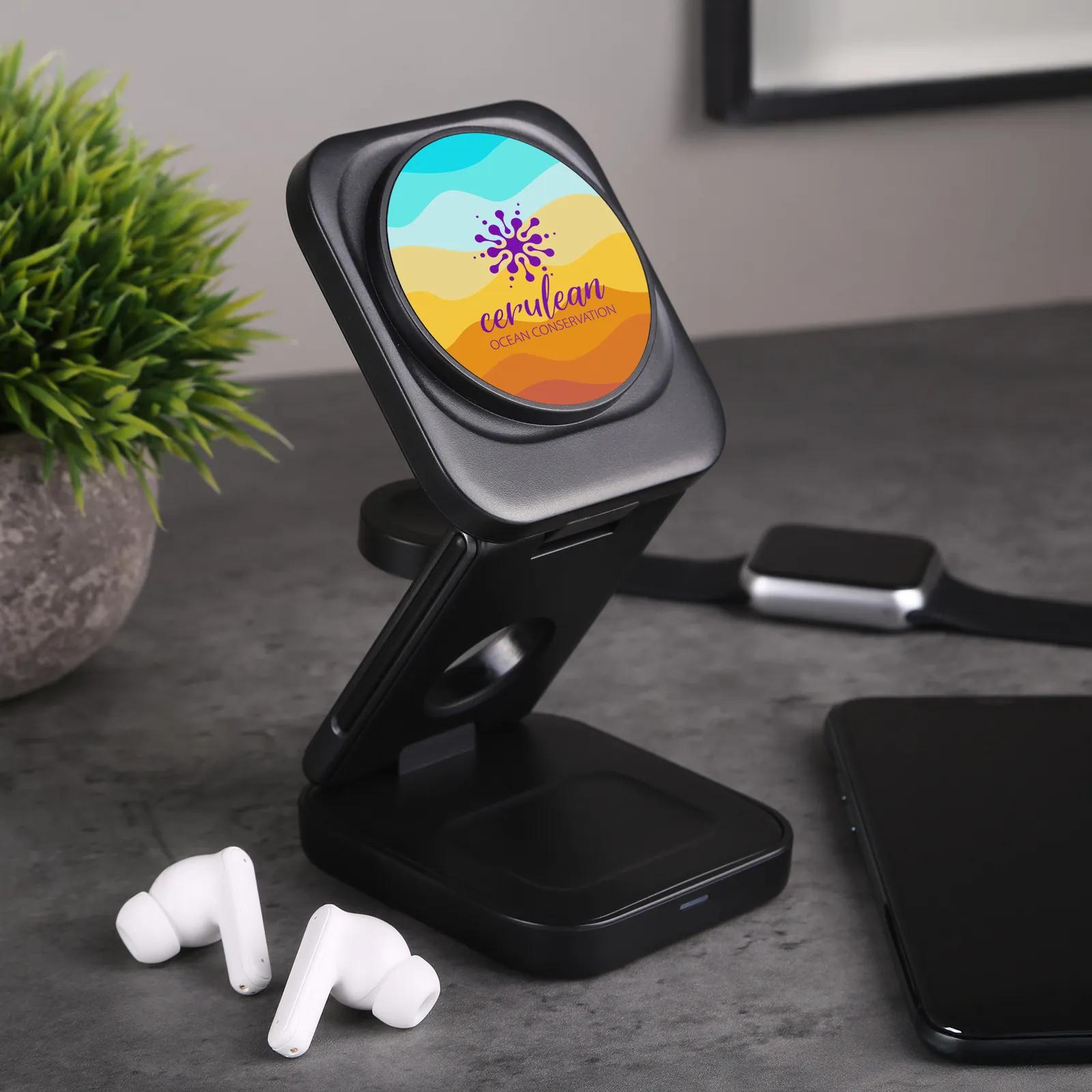 Wireless Charger 3-in-1 Magnetic Stand - 3.1 in - product view 2