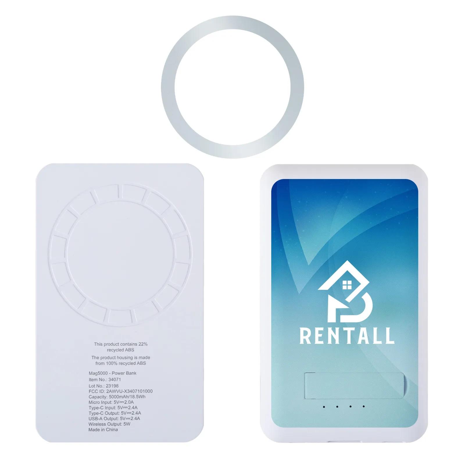 Power Bank Wireless Magnetic with Stand - 5000 mAh - product view 5