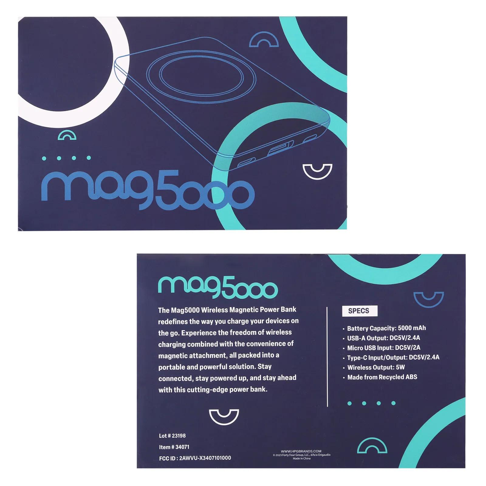 Power Bank Wireless Magnetic with Stand - 5000 mAh - product view 6