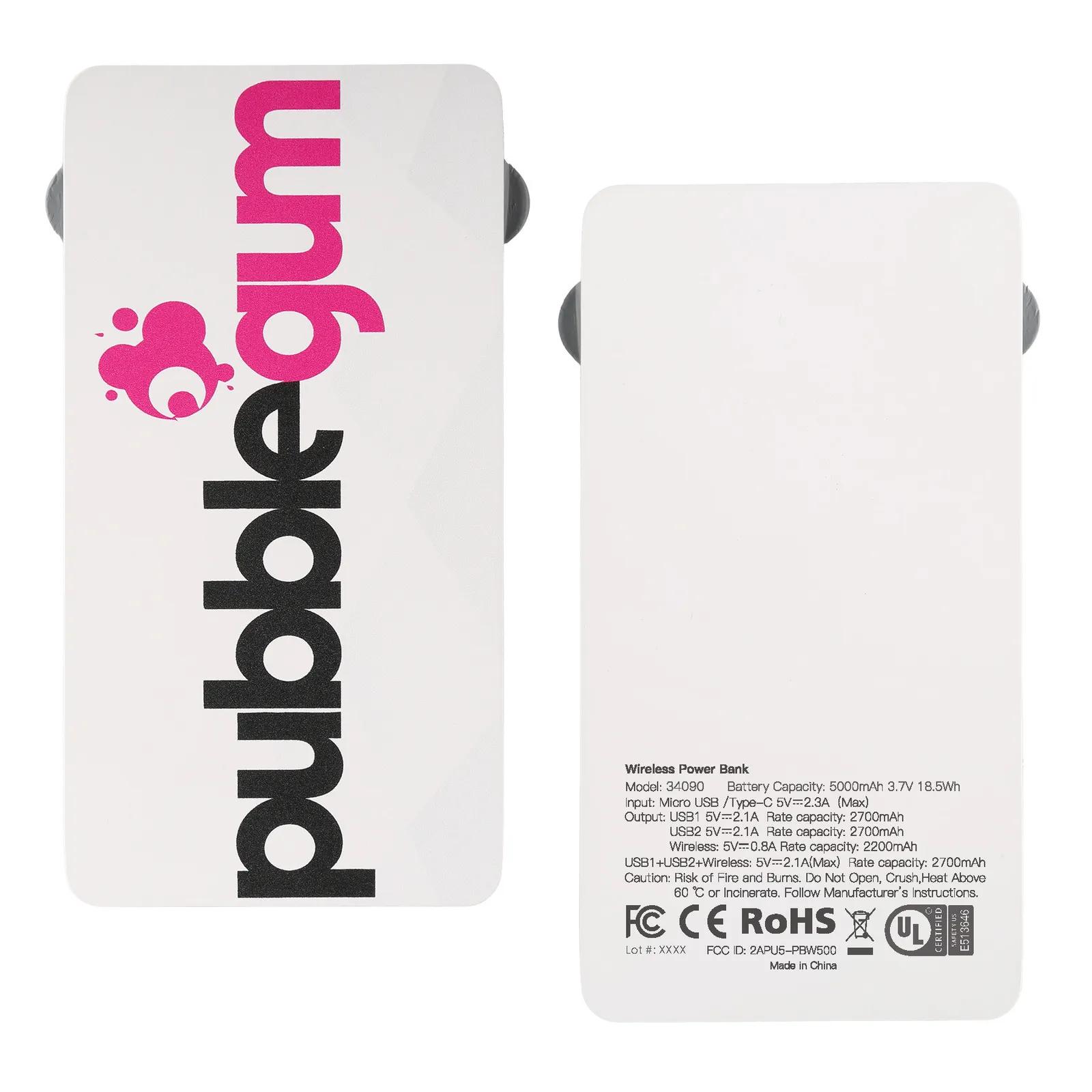 Power Bank Wireless Charging with Cable - 5000 mAh - product view 2