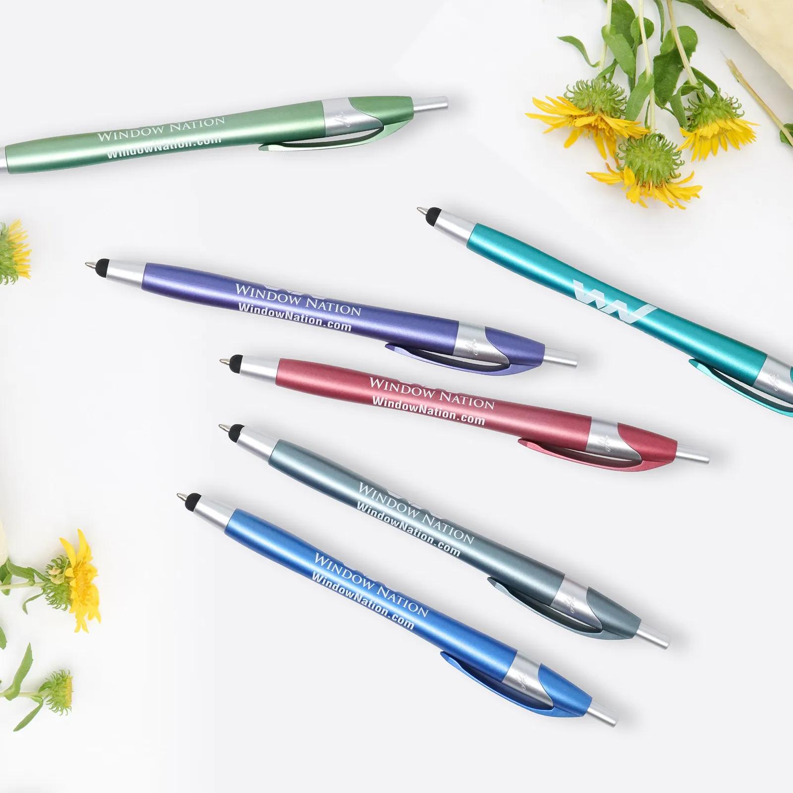 Stylus Pen Antimicrobial with Jewel Tones - 5.75 in