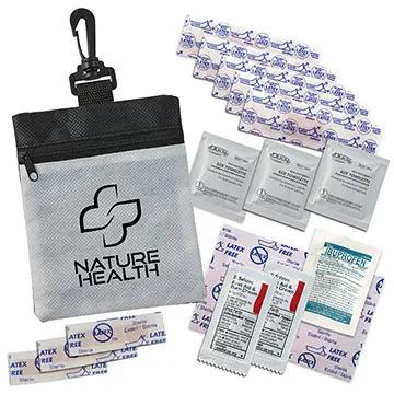 First Aid Kit RPET Recycled Material with Clip - 6 x 4 3/4 in - product view 5