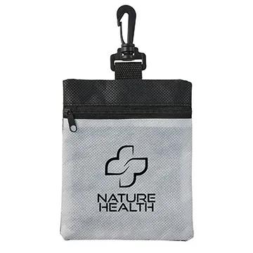 First Aid Kit RPET Recycled Material with Clip - 6 x 4 3/4 in - product view 7