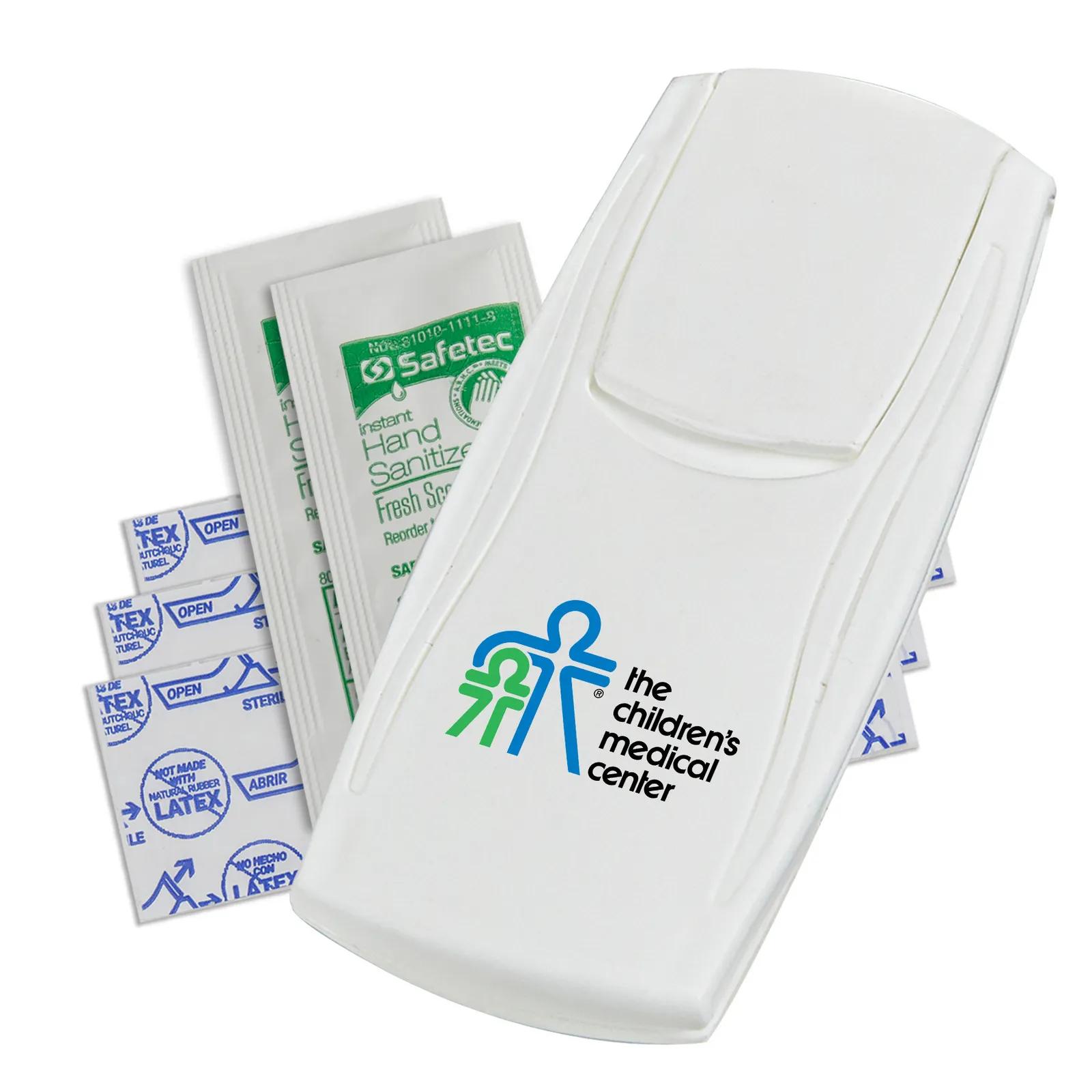 First Aid Kit with Hand Sanitizer Packets - 4 1/2 x 2 in - product view 2