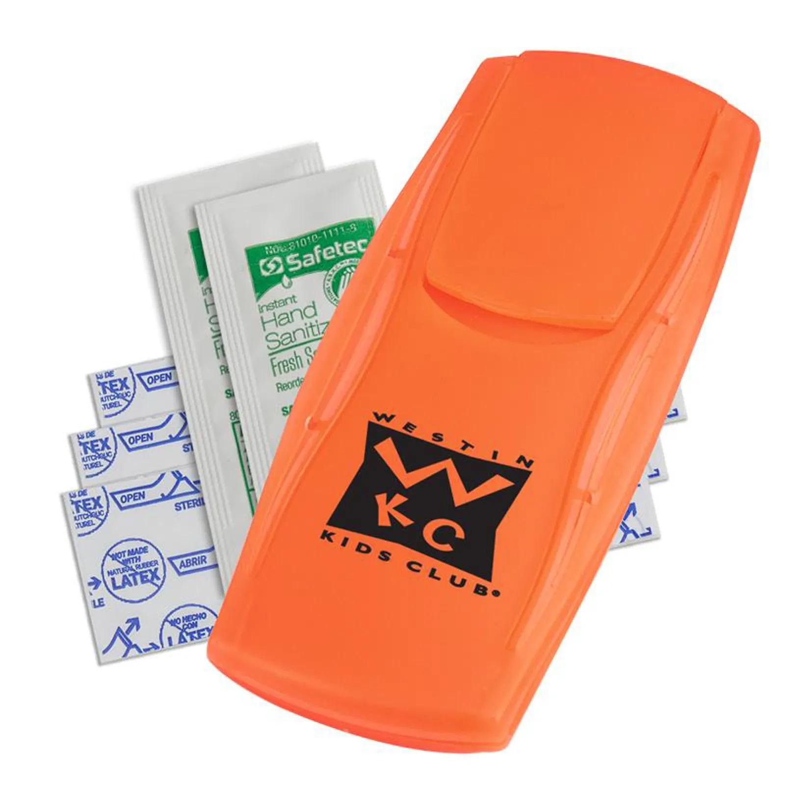 First Aid Kit with Hand Sanitizer Packets - 4 1/2 x 2 in - product view 9