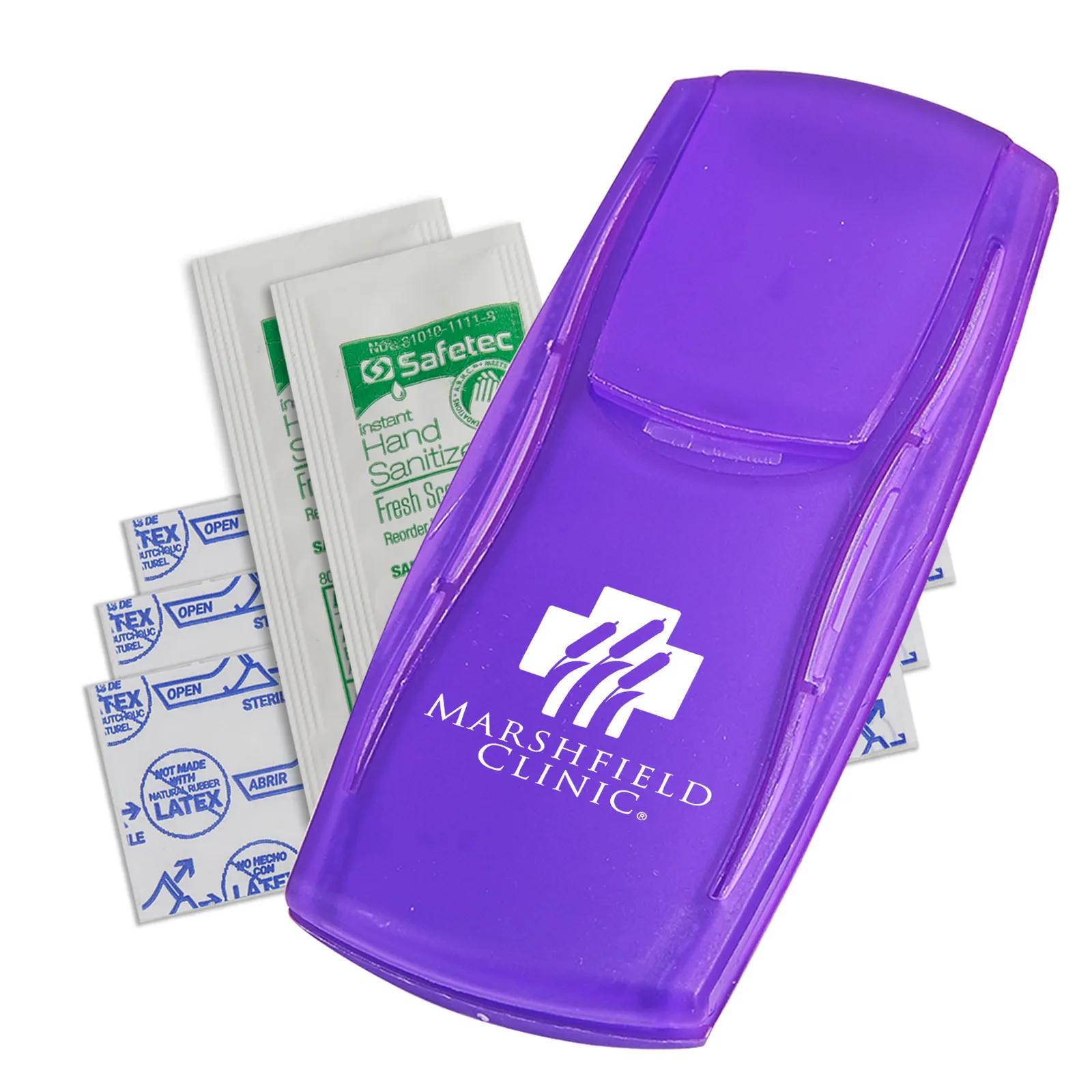 First Aid Kit with Hand Sanitizer Packets - 4 1/2 x 2 in - product view 10