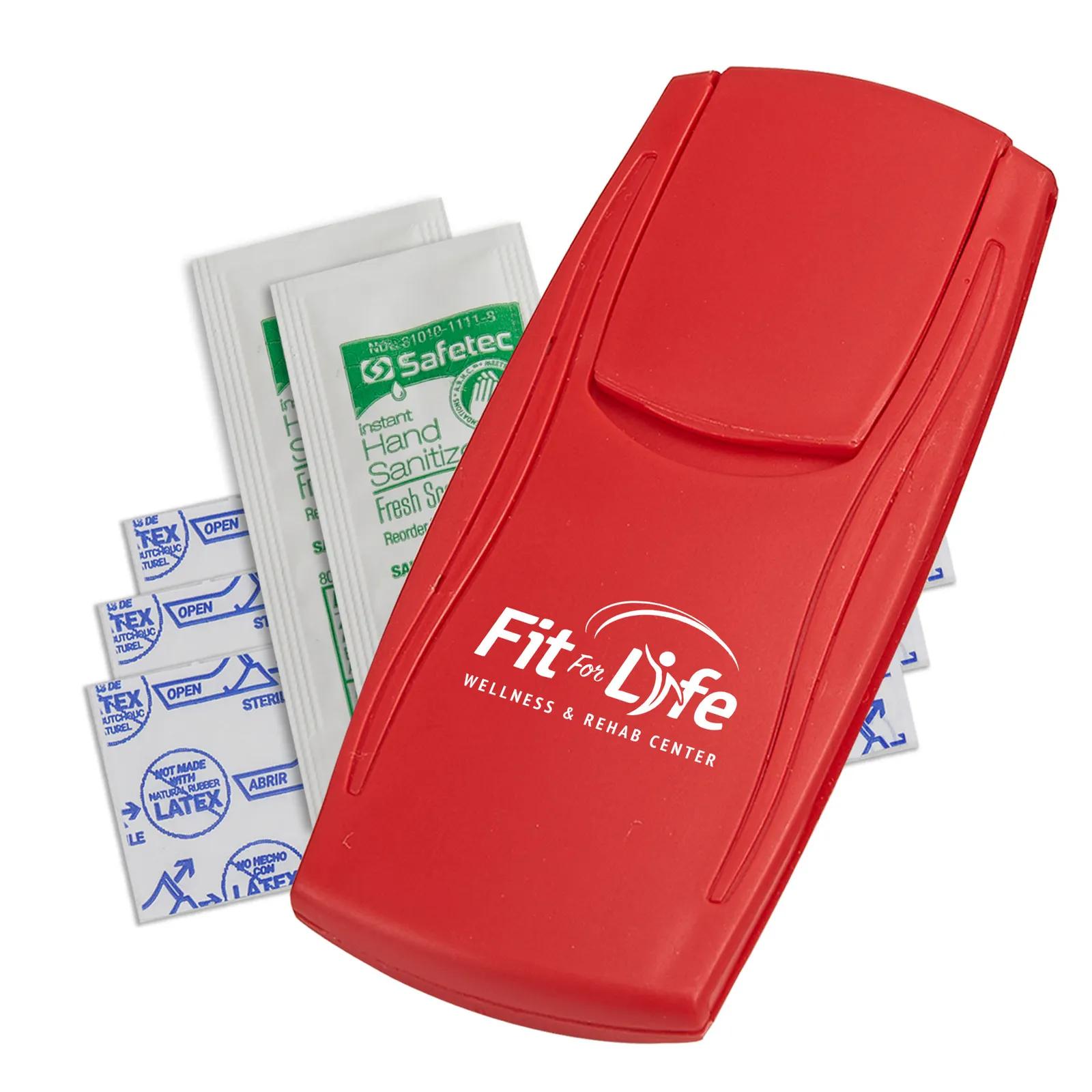 First Aid Kit with Hand Sanitizer Packets - 4 1/2 x 2 in - product view 14