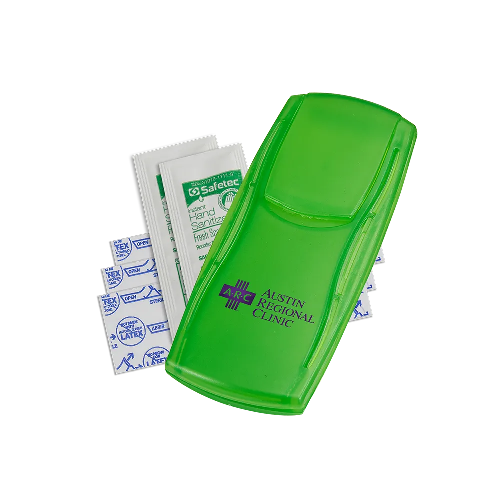 First Aid Kit with Hand Sanitizer Packets - 4 1/2 x 2 in - product view 17