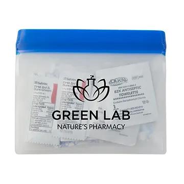 First Aid Kit PEVA Waterproof with Ziplock Closure - 5 5/8 x 4 3/4 in - product view 2