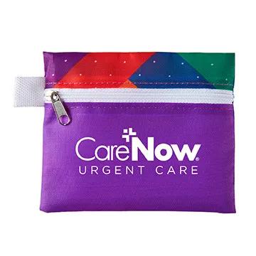 First Aid Kit Zippered Polyester Pouch Colorful - 5 x 4 1/4 in - product view 2