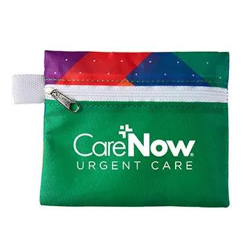 First Aid Kit Zippered Polyester Pouch Colorful - 5 x 4 1/4 in - product view 3