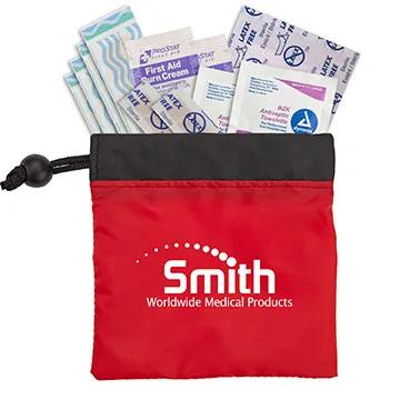 First Aid Kit Nylon Cinch-Up Pouch - 5 x 5 x 1/2 in - product view 5