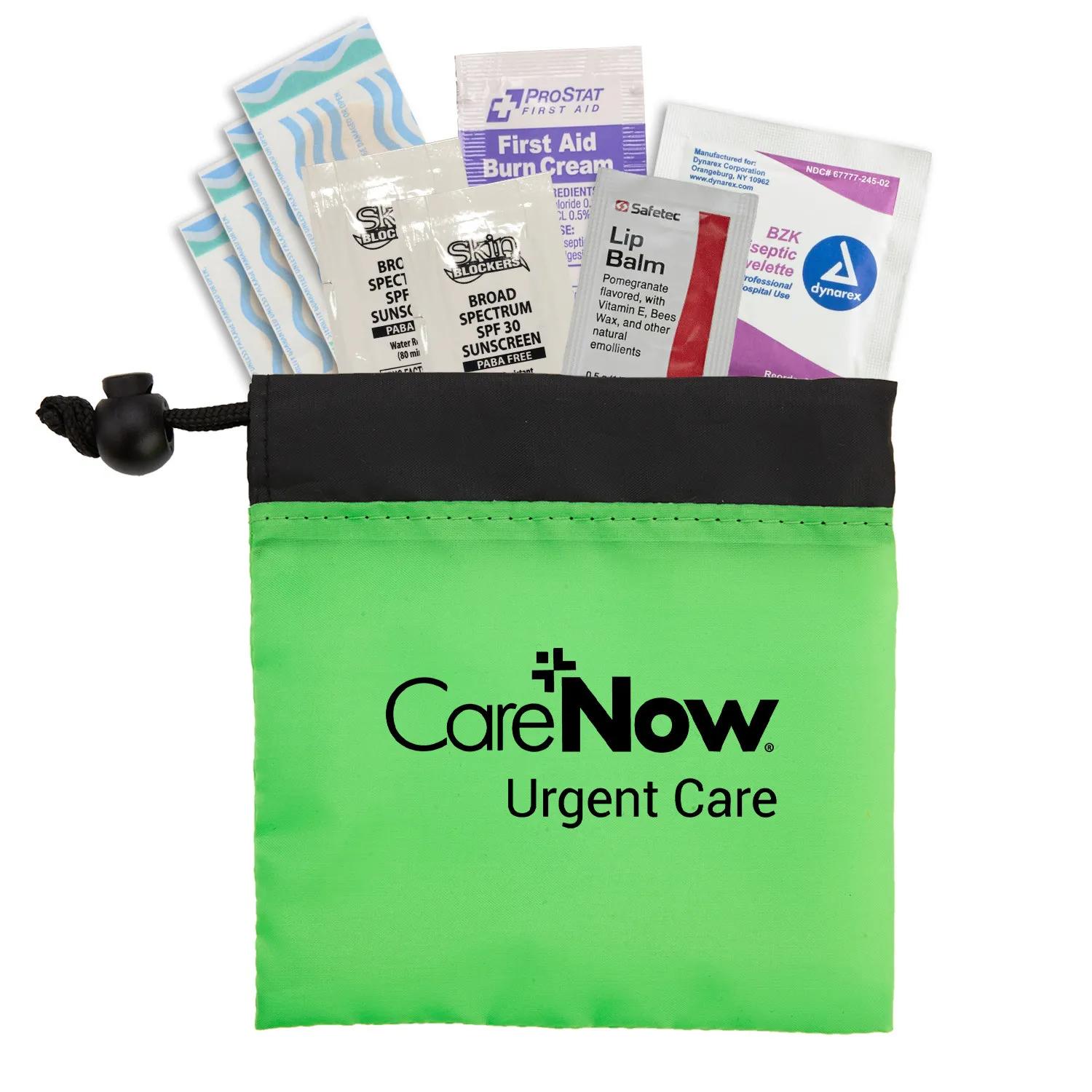 Sun Care Kit Nylon Cinch-Up Pouch - 5 x 5 x 1/2 in - product view 9