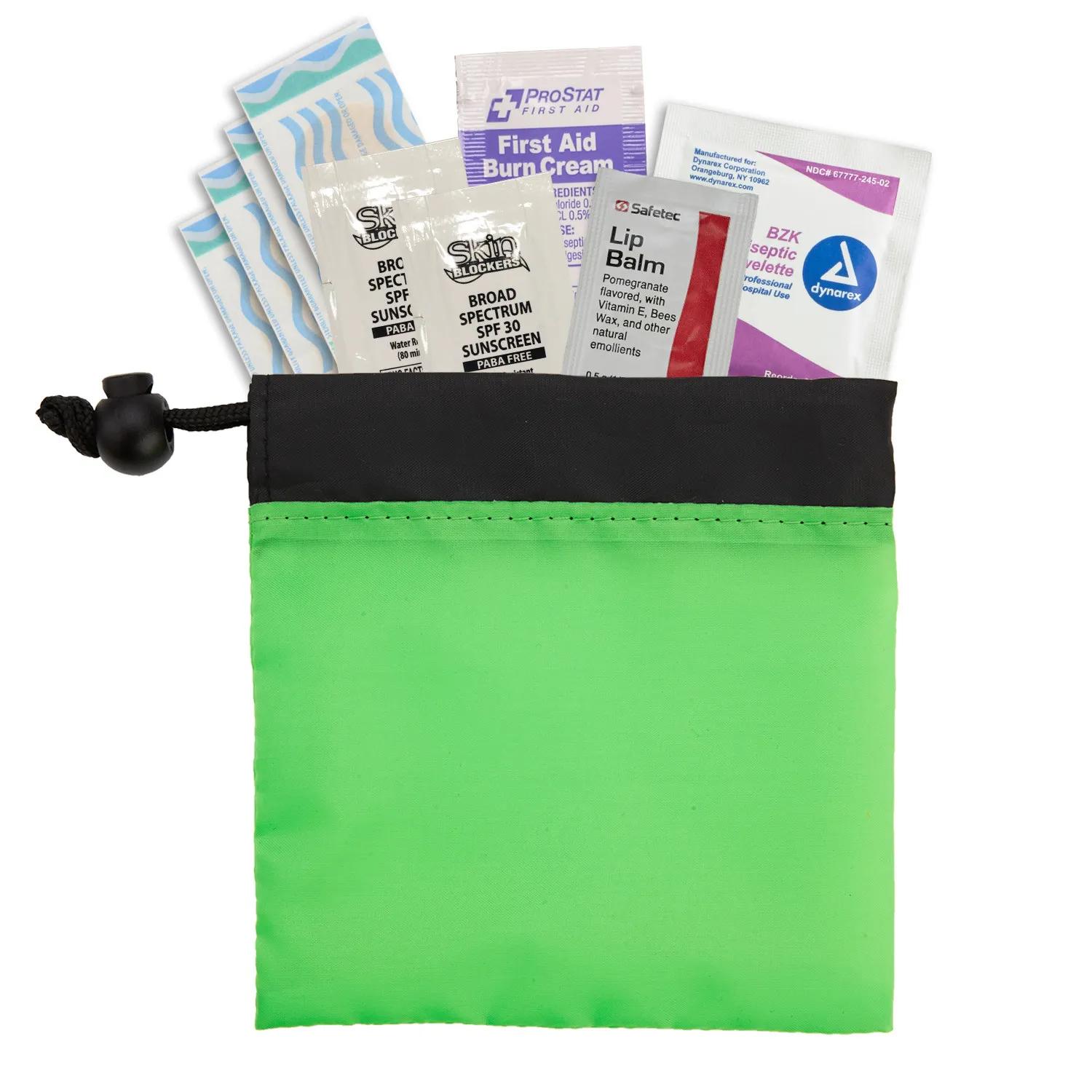 Sun Care Kit Nylon Cinch-Up Pouch - 5 x 5 x 1/2 in - product view 11