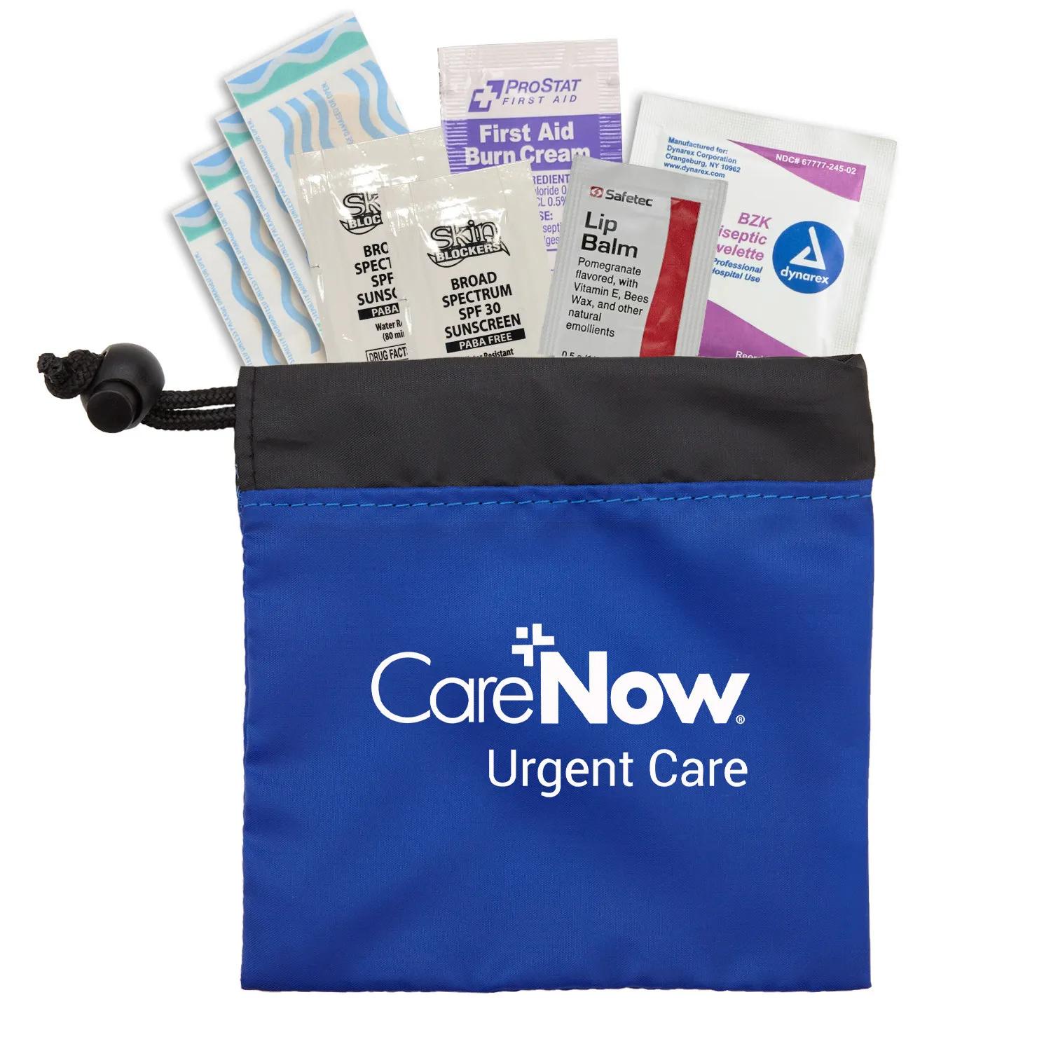 Sun Care Kit Nylon Cinch-Up Pouch - 5 x 5 x 1/2 in - product view 13