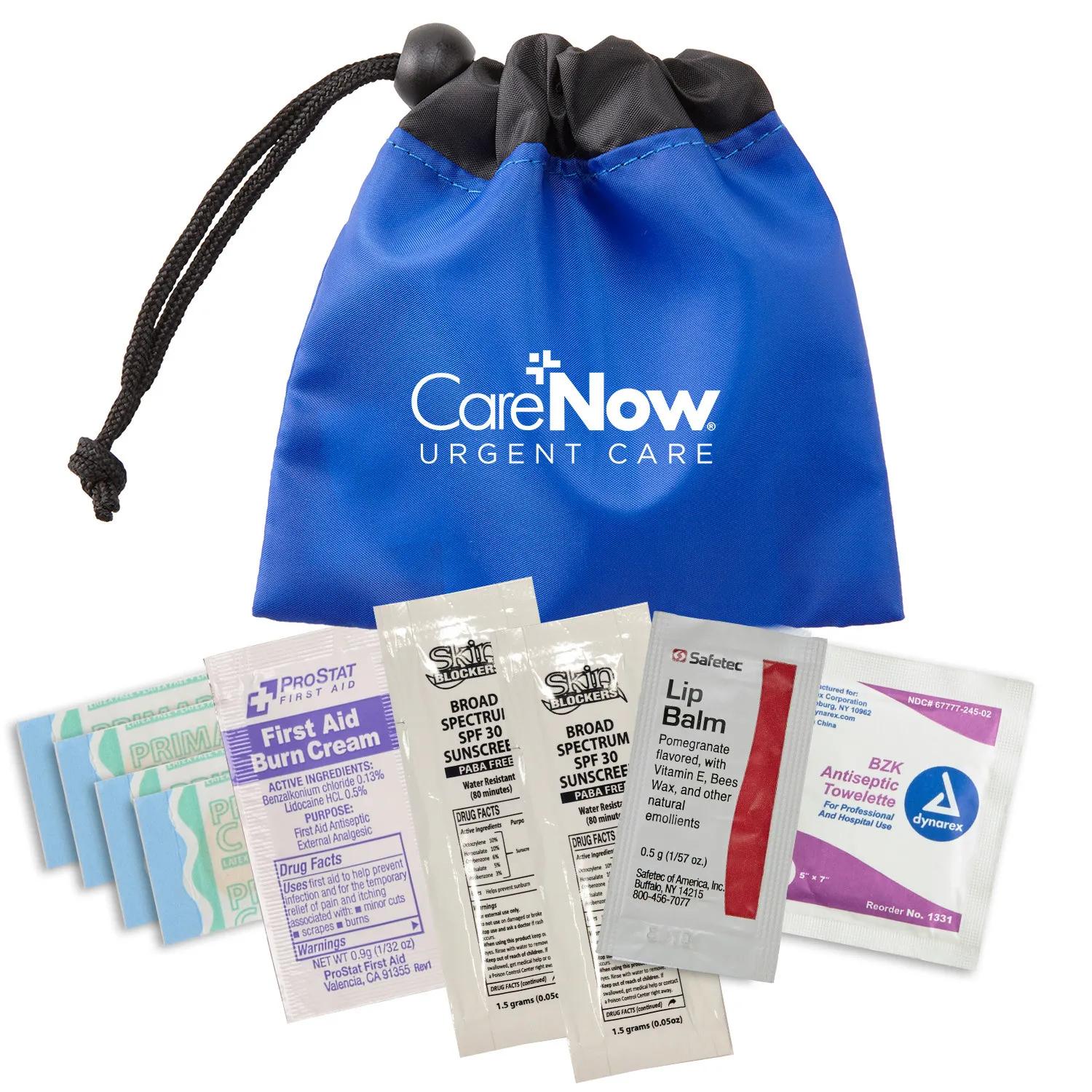 Sun Care Kit Nylon Cinch-Up Pouch - 5 x 5 x 1/2 in - product view 14