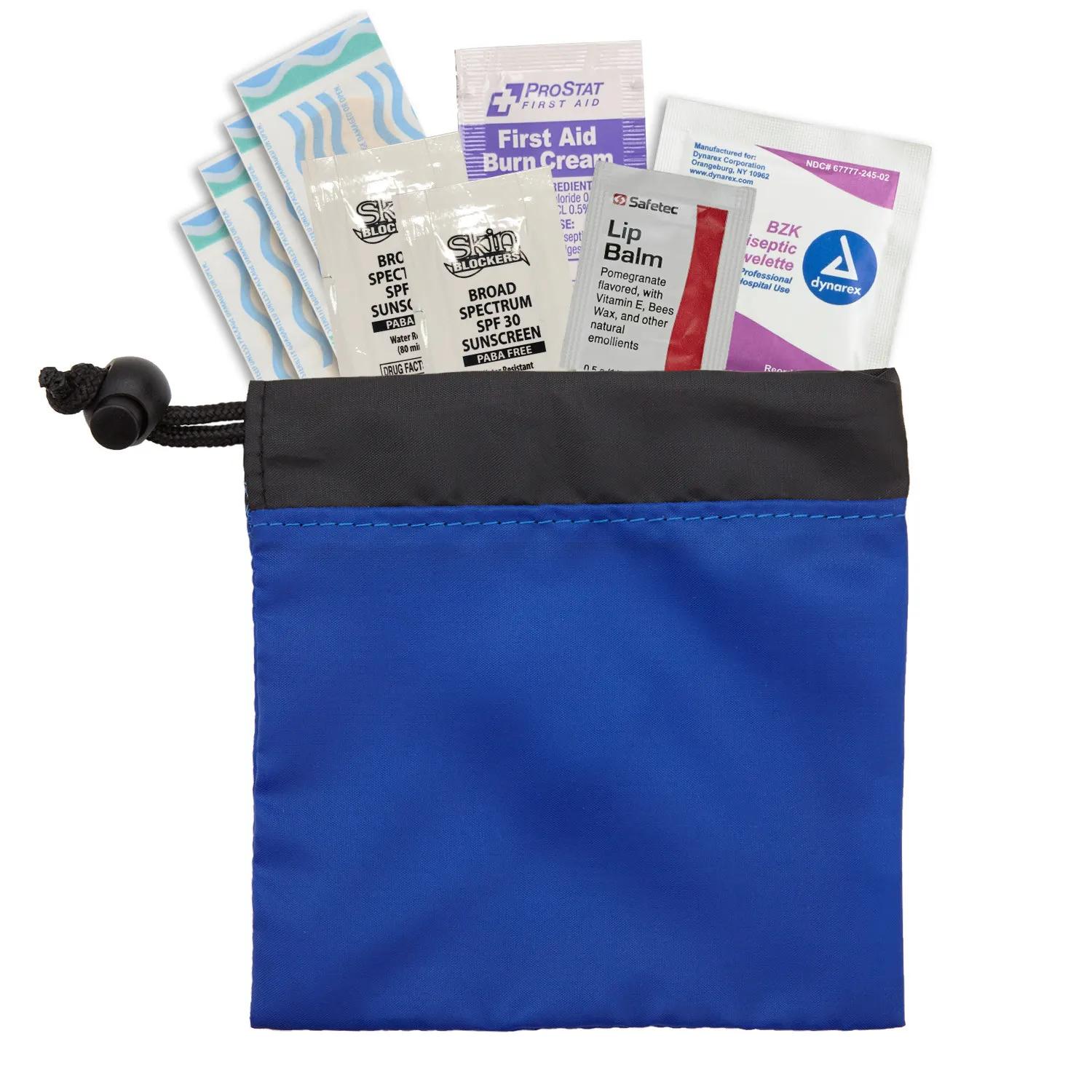 Sun Care Kit Nylon Cinch-Up Pouch - 5 x 5 x 1/2 in - product view 15