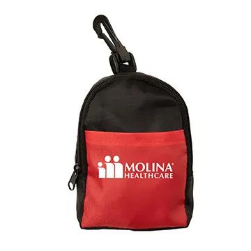 First Aid Kit Mini Backpack Polyester Carabiner - 5 x 4 1/4 in - product view 7