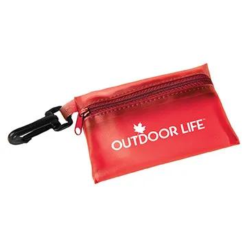 First Aid Kit Translucent Vinyl Pouch Carabiner - 4 3/4 x 3 3/8 in - product view 8