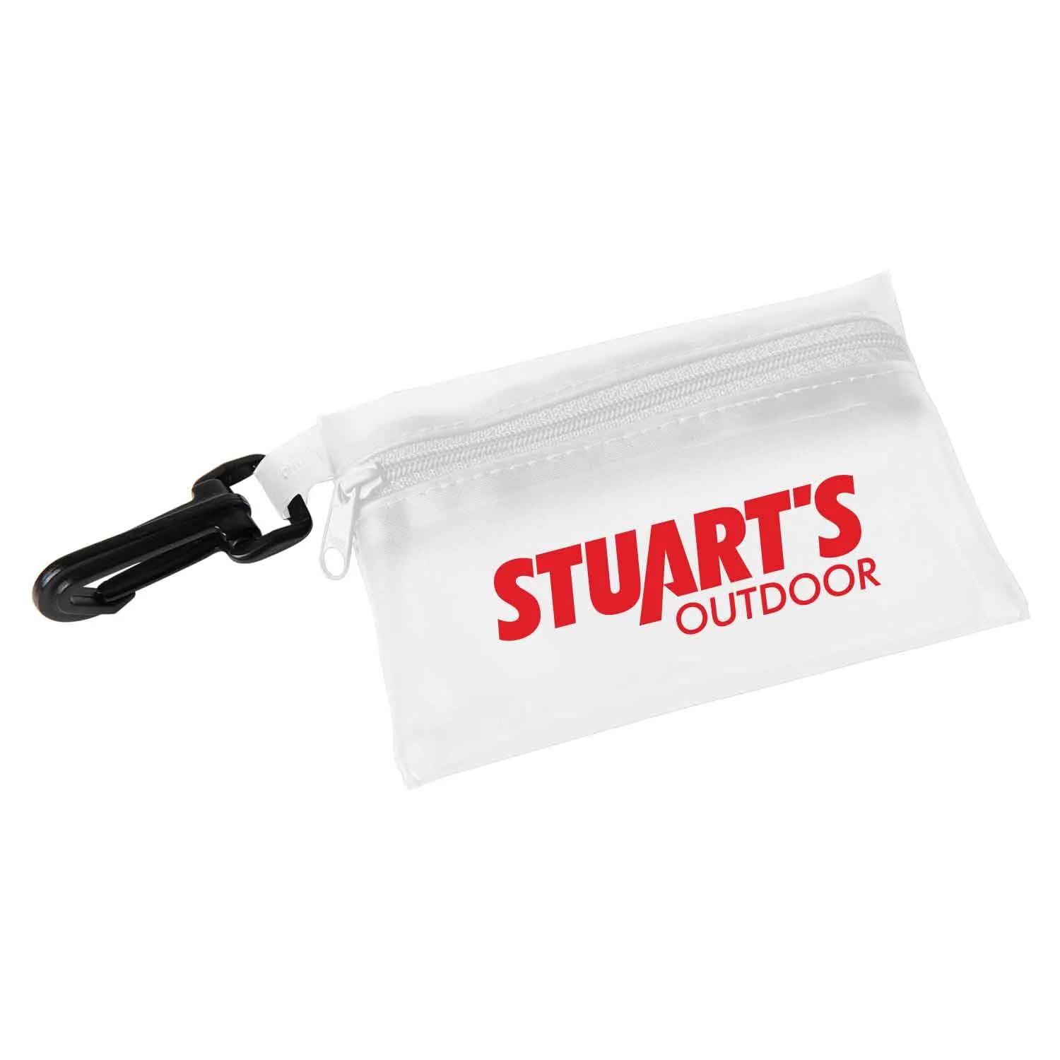 First Aid Kit Translucent Vinyl Pouch Carabiner - 4 3/4 x 3 3/8 in - product view 11