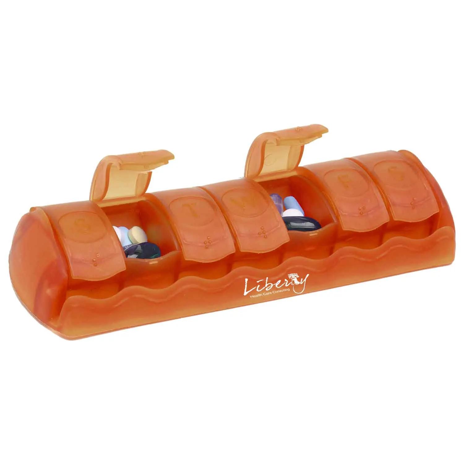 Pill Organizer 7-Day with Rounded Compartments - 7 x 2.5 in - product view 7