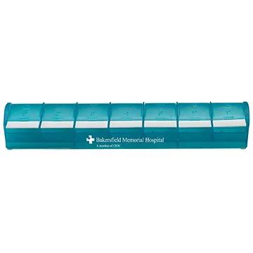 Pill Organizer Snap-Open 7-Day with Push Button - 9 x 2.3 in - product view 7