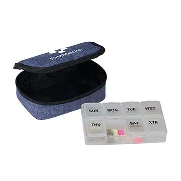 Pill Organizer Travel 8-Compartment with Case - 4.75 x 3.25 in - product view 5