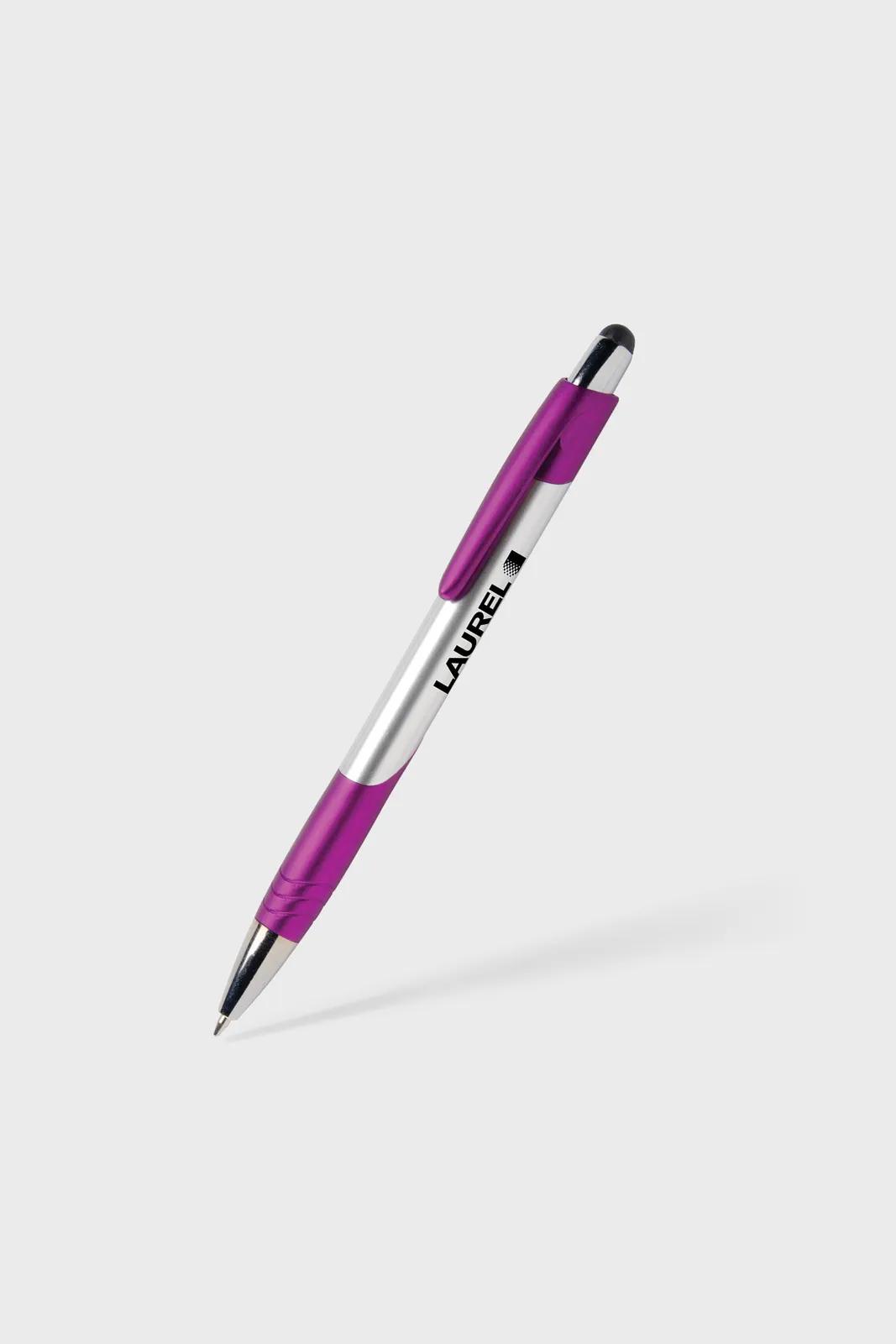 Stylus Pen Chrome with Brushed Silver Barrel - 5.6 in - product view 5