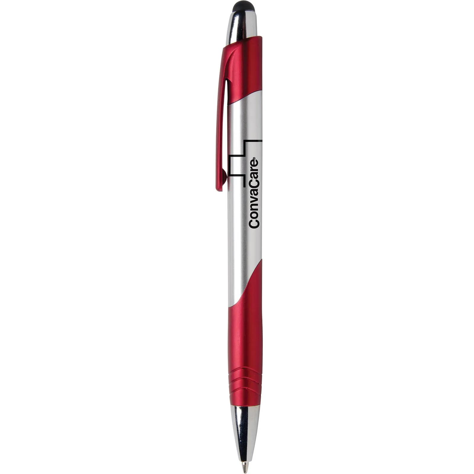 Stylus Pen Chrome with Brushed Silver Barrel - 5.6 in - product view 7