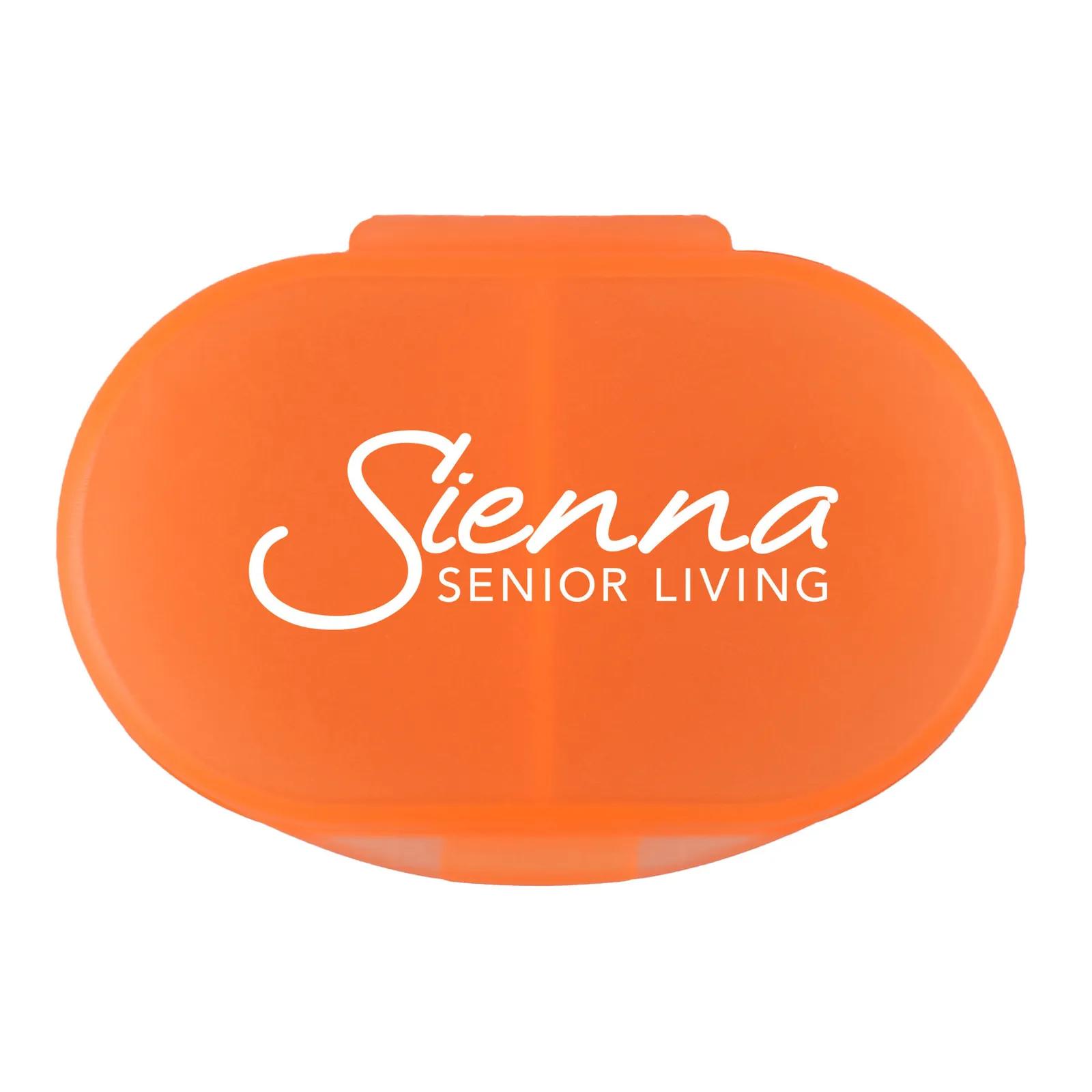 Pill Box Dual Compartment Oval Shaped - 2.5 x 1.75 in - product view 16