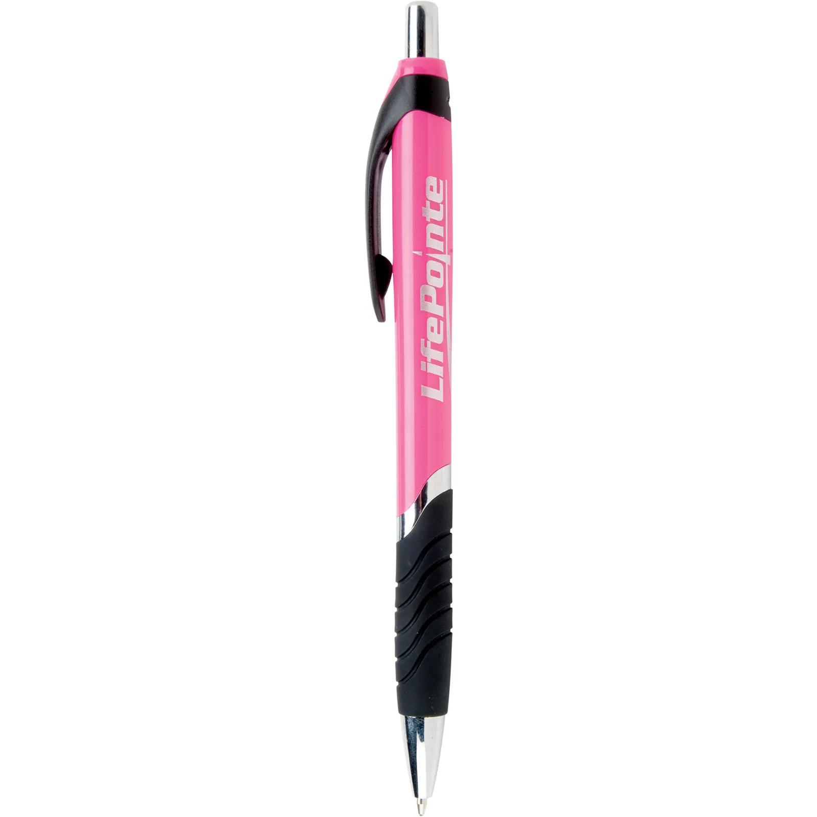 Pen with Contoured Black Grip and Chrome Accents - 5.6 in - product view 6