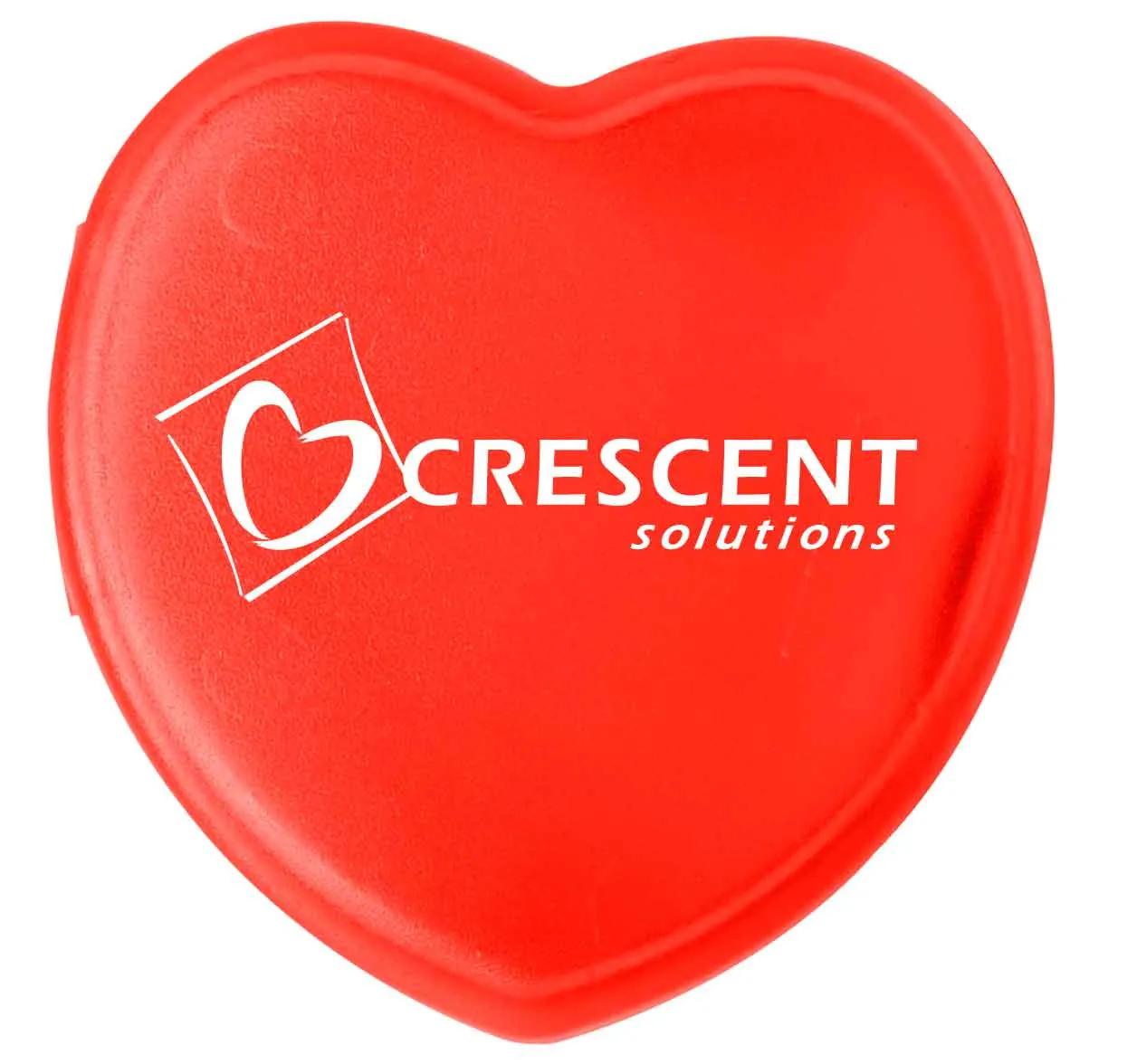 Pill Box Heart Shaped Compact Design - 1.75 x 1.9 in - product view 3