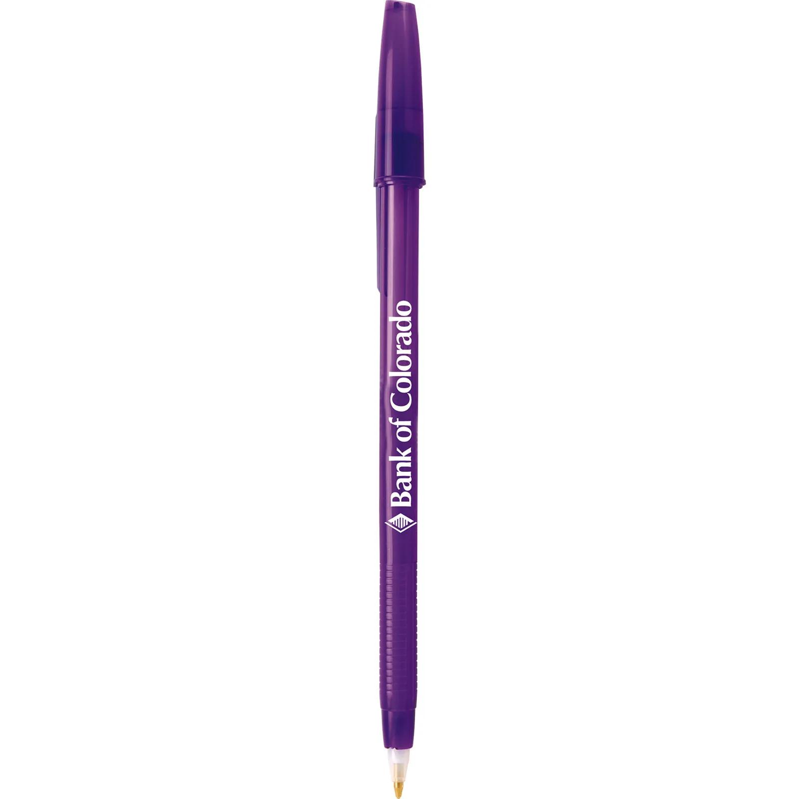 Stick Pen Translucent with Ridged Grip - 5.8 in - product view 2