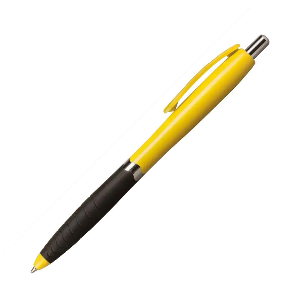 Pen with Ribbon Clip and Textured Grip - 5.75 in - blank view 7