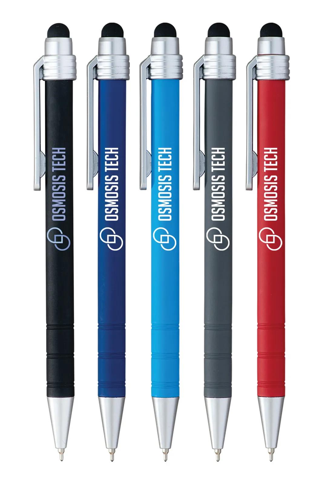 Stylus Pen Recycled ABS with Soft-Touch Grip - product view 2