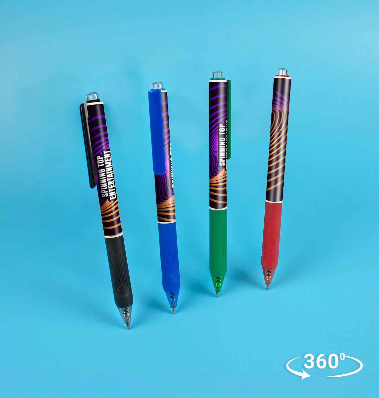 Pen 360-Degree Full Color Imprint Silicone Grip